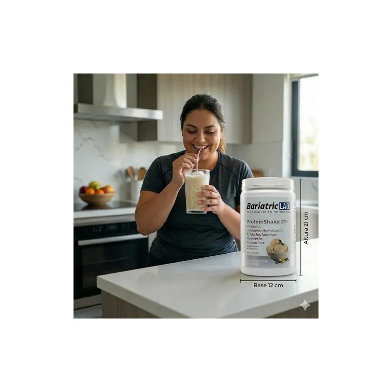 Proteína Whey Vainilla Con Colágeno Probióticos Bariátrico