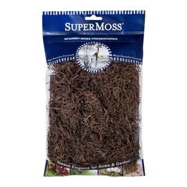 SuperMoss Spanish Moss Preserved, Coffee 2 Oz