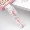 COOMICKEY Custom Keyboard Straps, Pink and White Lace Cute Snap