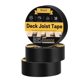 Rvhouse Deck Joist Tape 2 Inch x 50 Feet Waterproof Butyl Sealant Tape for Deck Protection Ideal RV Sealant Essential for Outdoor Wood Construction and Maintenance - Pack of 3 (DJ703)