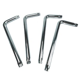 ZDingTech 4pcs T40 Torx Bit T40 Anti Tamper Proof Torx Star Key Bit Wrench,T40 torx key set,allen key drill bit set L-Shape,S2 Steel tamper proof torx bit set