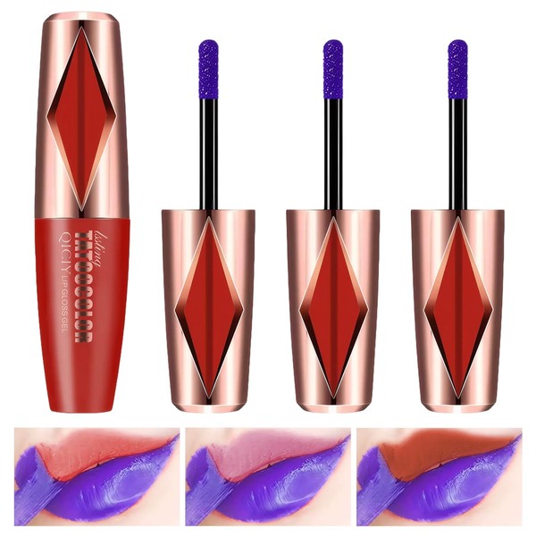 Neyeau 3PCS Lip Liner Lip Stain Peel off,Lip Tint Peel