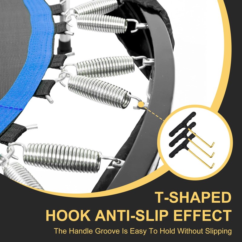 TIESOME 3Pcs Trampoline Spring Pull Tool Kit, Trampoline T-Hook Puller