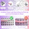 DAODER Natural Eyelash Extension DIY Wispy Lash Clusters 8-18MM Cluster
