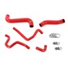 HPS Red Silicone Radiator + Heater Hose Kit Coolant OEM