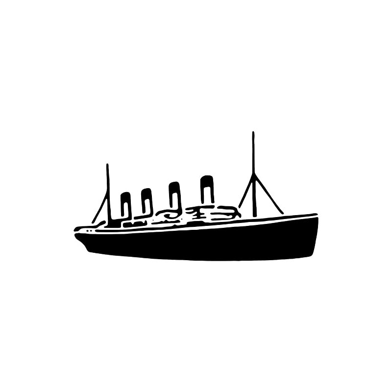 A4 'Titanic Ship' Wall Stencil/Template (WS00029839)