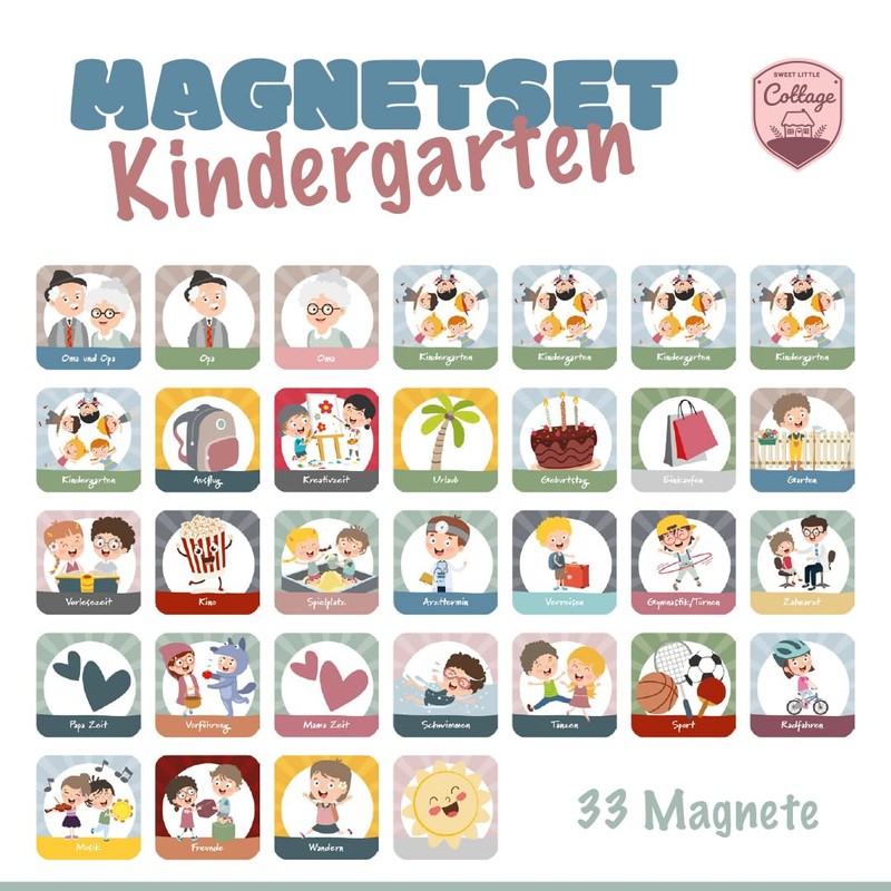 Magnets for Weekly Planning - Nursery - Daily Schedule -