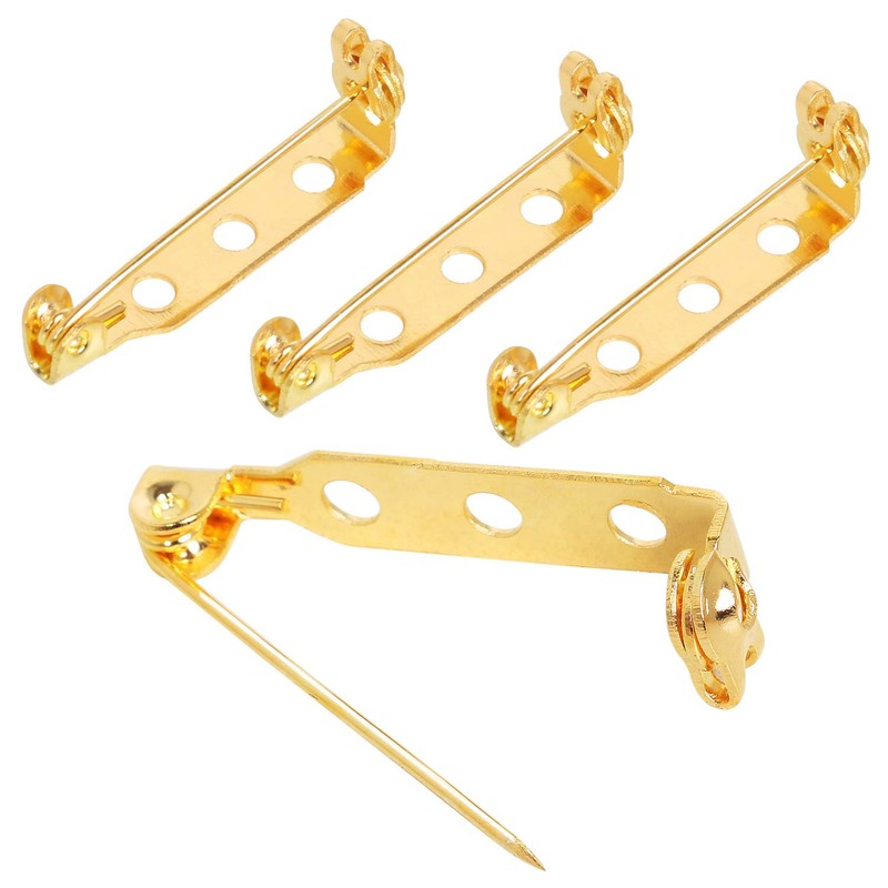 TRIXES 100PC Brooch Pins – Safety Clasp with Back Bar