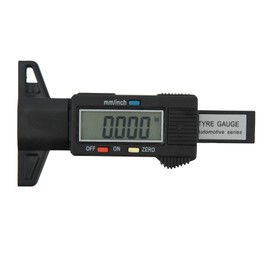 Digital Tread Depth Gauge 0 to 25mm Range LCD Display Accurate Universal Tire Tread Depth Measuring Tool