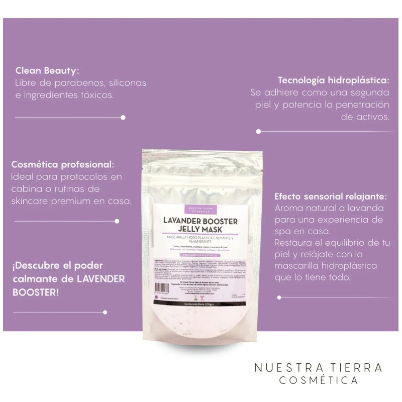 🔥 Mascarilla hidro plástica calmante con lavanda y kava kava