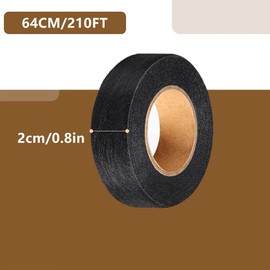 2 Rolls Hemming Tape for Pants, Iron on Hem Tape Fabric Fusing Hemming Tape, Double Sided Fabric Tape for Bonding and Crafting, Clothing Tape, Fashion Tape Double Sided for Clothes (Black)