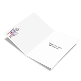NobleWorks Insurance Card - Get Well Greeting Card with Envelope (4.63 x 6.75 Inch) - Corporate Well Wishes C3299GWG