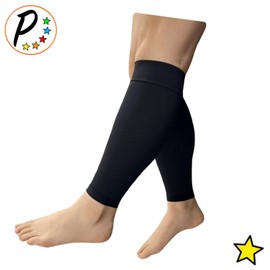 Presadee Shin 8-15 mmHg Mild Compression Leg Fatigue Circulation Calf Sleeve (Black, 3XL)