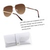 ANDWOOD Oversized Aviator Sunglasses for Women Men Big Large UV