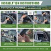 Qyebbk Window Visors Rain Guards for 2010-2024 Toyota 4Runner, Durable