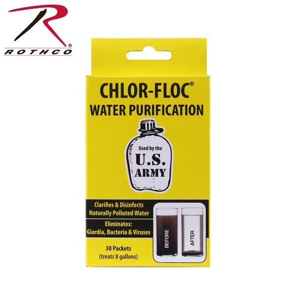 Rothco Chlor-Floc Us Military Water Purification Tablets