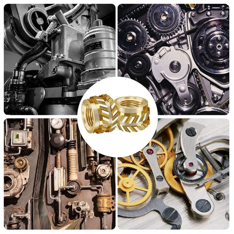 100Pcs M3 Threaded Insert, M3 Heat Set Inserts Brass Nuts