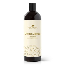 Plant Therapy Jojoba Golden Carrier Oil 16 oz 100% Pure, Cold-Pressed, Natural and GMO-free Moisturizer and Carrier Oil for Essential Oils