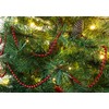 Toyland® 2.7m (8.8ft) Red Beaded Christmas Garland - Bead Chain