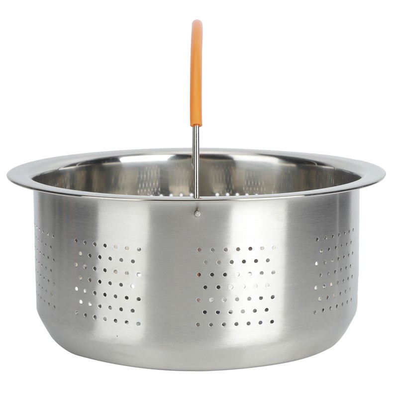 MultiFunctional Stainless Steel Rice Steaming Basket Vegetable Cleaning Fruit Basket