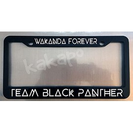 Holder for License Plate License Plate Holder for Wakanda Forever Team Black Panther Black License Plate Frame Holder for Car License Plate Model-GS-295