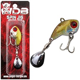 Angel-Berger Wild Devil Baits Spin Jig Lead Head Spinner Jig Tail (AYU)