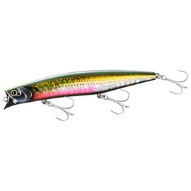 SHIMANO XL-112X Exsence Monica Sea Bass Lure, 125F, Jet Boost, 008 A Black Mullet