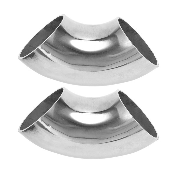 Motoforti 2 Pcs 90 Degree Mandrel Bend Elbow Car Modified