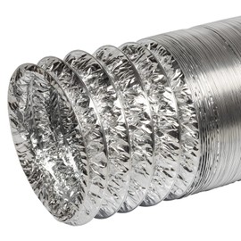 STERR - Flexible Aluminium Ventilation Hose, silver