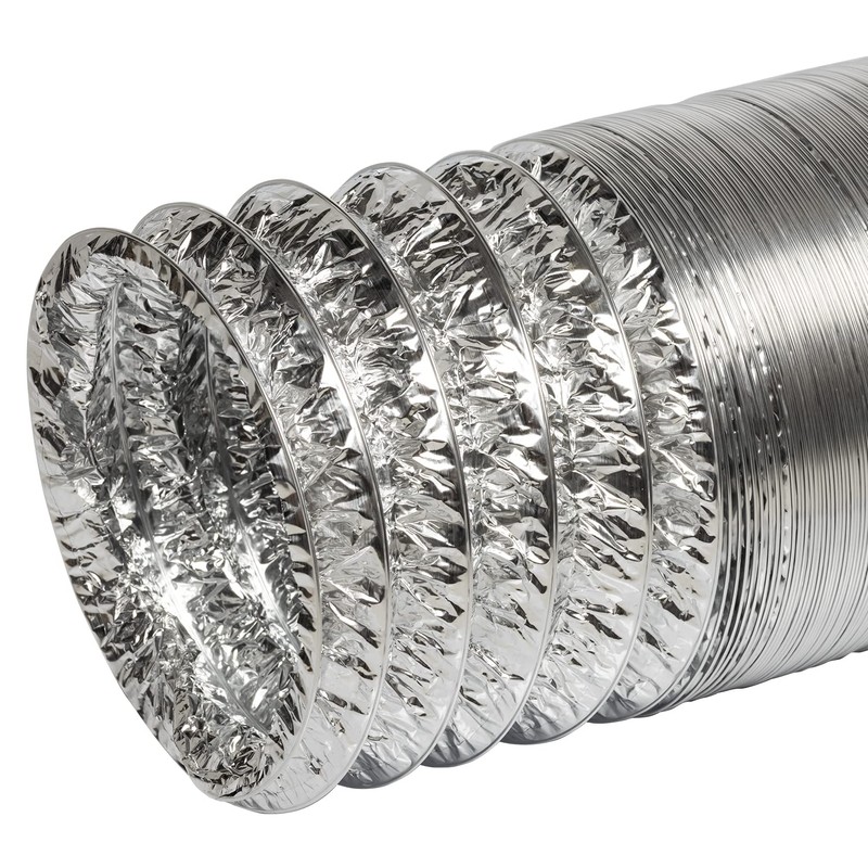 STERR - Flexible Aluminium Ventilation Hose, silver