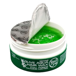 Redone Hair Styling Aqua Hair Wax Olive 1x 150ml | Full Force | Strong Hold | Maximum Control | Olive Scent | Women & Men Hair Wax | Texturizing Wax