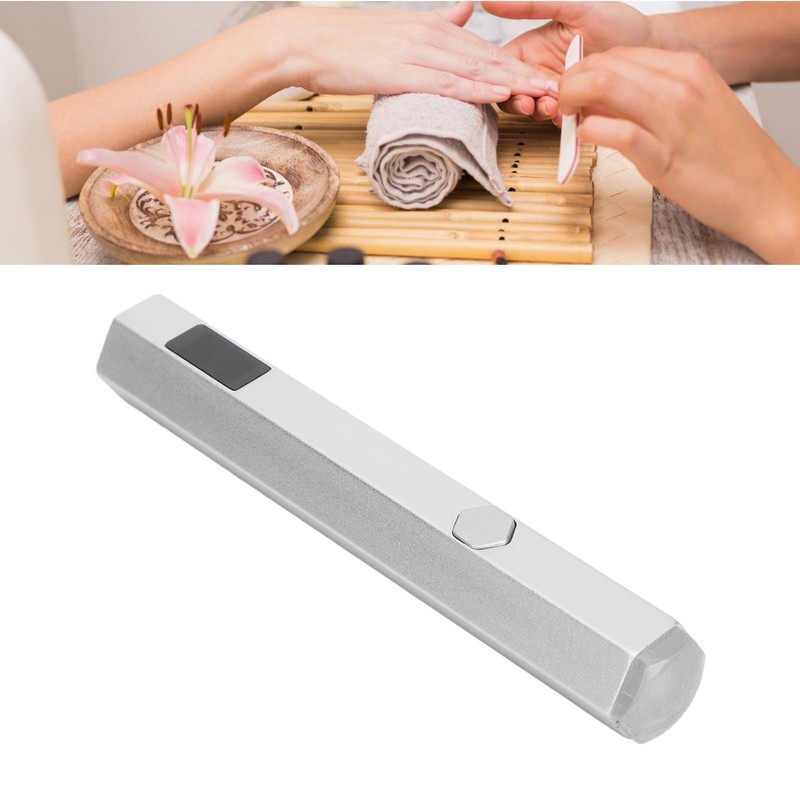 Mini LED Nail Lamp 2 Gears Portable Clear Silicone Tip
