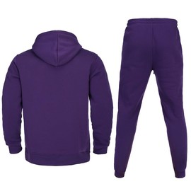 WearLink Men's Tracksuit 2 Piece Sweatsuit Set Long Sleeve Pullover Athletic Suit Hoodies Casual Sport Jogging Suits With Pockets(Purple 3XL)