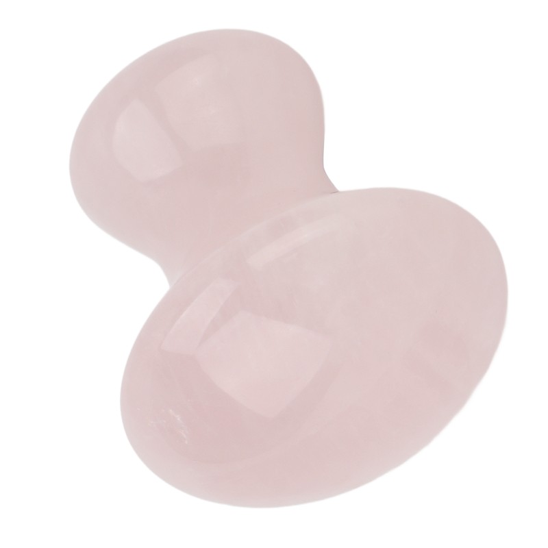 Scraping Stone Tool Mushroom Shape Pink Rose Quartz Gua Sha