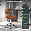 BFTOU Square Swivel Stool with Wheel for Work SPA Shop