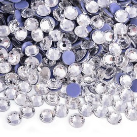 BLINGINBOX Hotfix Rhinestones for Clothes,1440pcs Hot Fix Rhinestones Crystal Gems for Crafts Decoration, Crystal, SS10