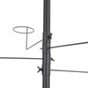 5 Tier Freestanding Metal Hat Organizer Rack with 20 Hookers,
