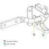HILLMASTER Heavy Duty Gate Latch Door Handle Hardware Kit for