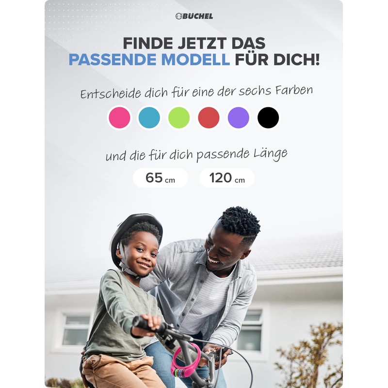 Büchel Sekura Children's Combination Lock 120 cm with Coloured Cover