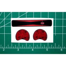 San Diego State Aztecs *DIECUT DECALS* for Football Gumball Helmets Miniature SD