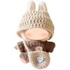 3-Piece Knit and Plush Doll Outfit Set for 17cm Collectibles