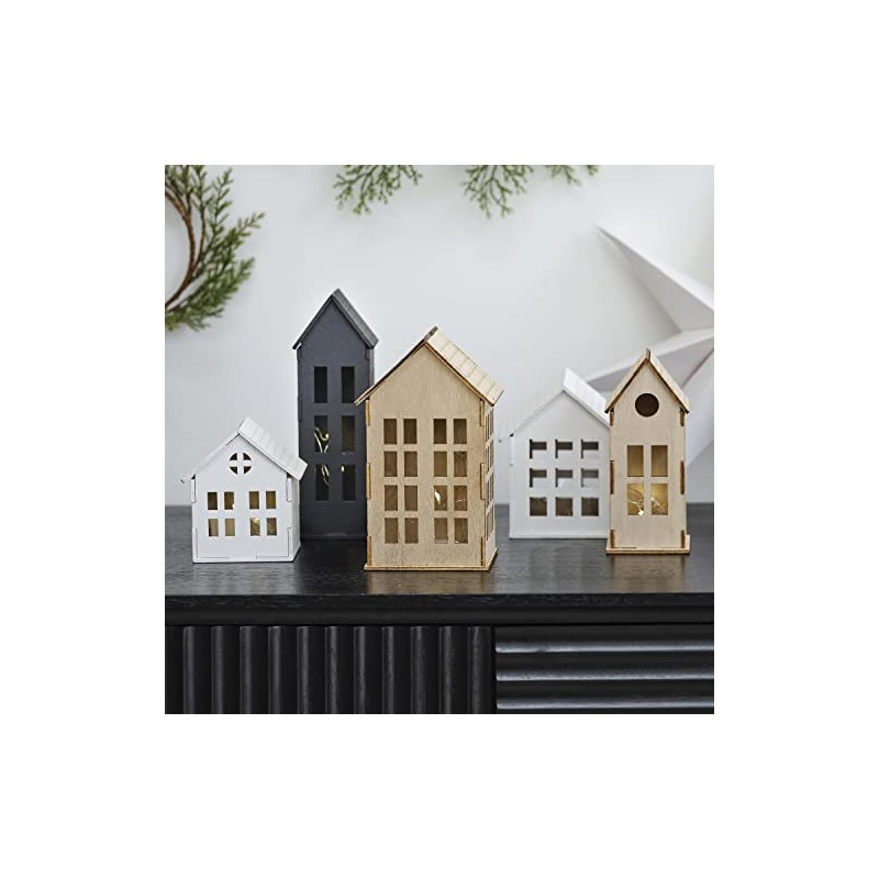 Ginger Ray BWC-113 5-Piece Christmas Decoration for Mantel or Fireplace