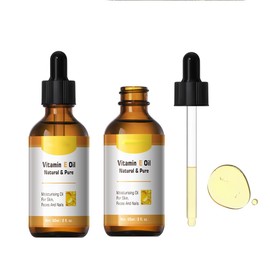 Loske Organic Vitamin E Oil, Natural & Pure Moisturising Oil for Skin, Face, Nail, Hair, Improves Skin Texture and Elasticity, Reduce Dullness, Aging (2)