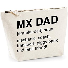 Hippowarehouse Motocross dad definition printed make up cosmetic wash bag 18x19x9cm