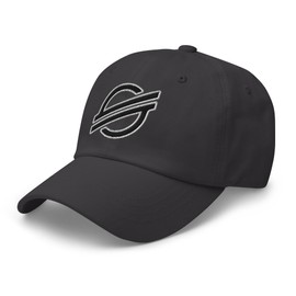 RIVEMUG NX1 XML Stellar Crypto Logo Embroidered Curved Bill Cap Relaxed Fit Low Crown Adjustable Stellar Lumens Hat Dark Grey
