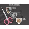 Cuticle Scissors Extra Fine Curved, Super Slim Small Scissors with