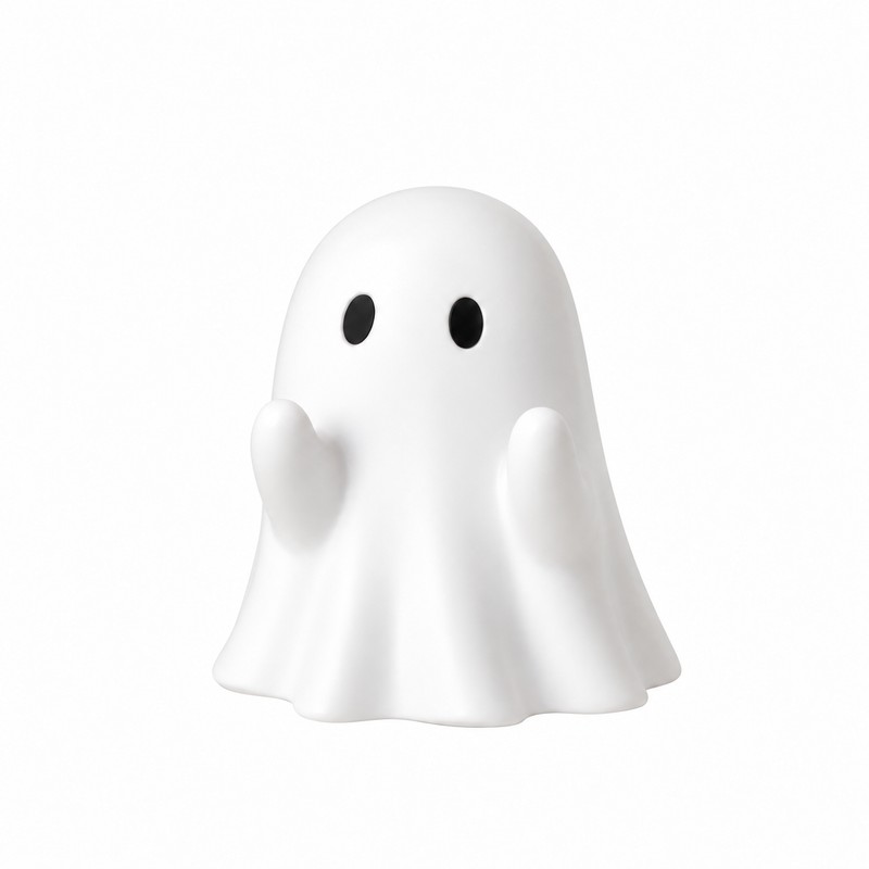 White Ghost Pen Holder for Desk – Cute Halloween Pencil