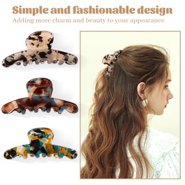 3 Stück große Haarklammern für Frauen und Mädchen, Haarspange für dickes, dünnes Haar, modisches Haar-Zubehör, Kopfbedeckung, Styling-Werkzeuge für Party, Hochzeit
