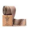 Vitalizart Brown Linen Ribbon with Spool 1.5" x 5Yd Rustic