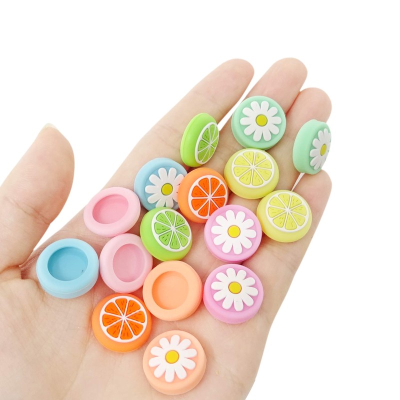 Honbay 16PCS Silicone Thumb Grip Caps Cute Fruit Lemon and
